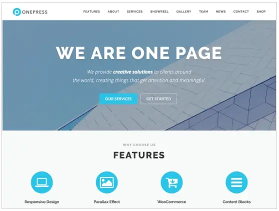 나의 워드프레스 필수 플러그인 테마추천 OnePress